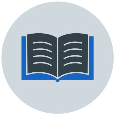 Kitap. Web simgesi basit illüstrasyon