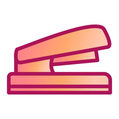 Stapler modern simge vektör illüstrasyonu 