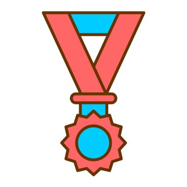 Madalya. Web simgesi basit illüstrasyon