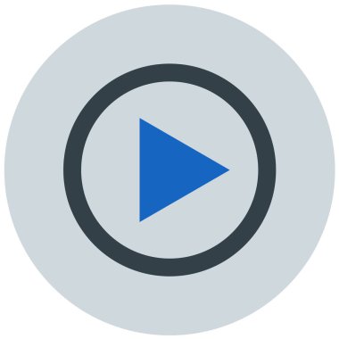 Oynat düğmesi. Basit illüstrasyon