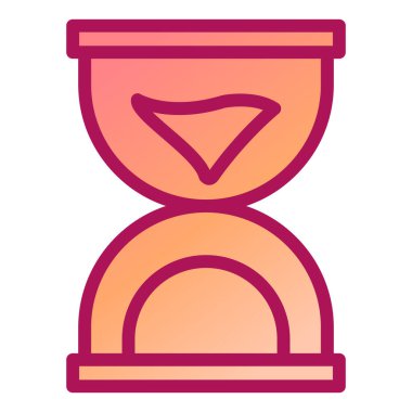 Kum saati. Web simgesi basit illüstrasyon