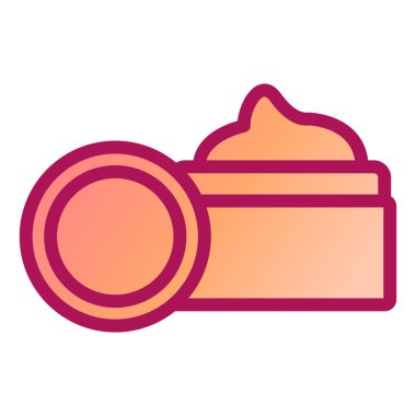 Krem vektör illüstrasyon tasarımı olan kavanoz