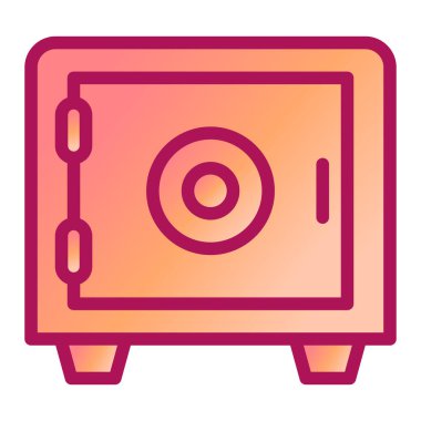 güvenli düz vektör simgesi