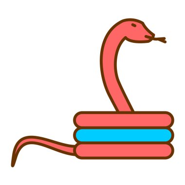 Şirin oyuncak ikon vektör çizimi tasarımı