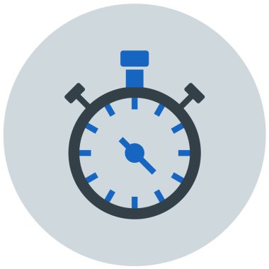 Kronometre Web simgesi basit illüstrasyon