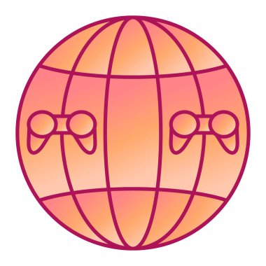 küresi ve dünya vektör çizimi tasarımı olan küre