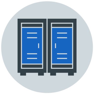 Dolap. Web simgesi basit illüstrasyon