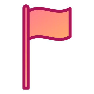 bayrak ikonu vektör illüstrasyonu