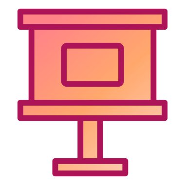 Tahta. Web simgesi basit illüstrasyon