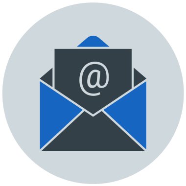 Mektup. Web simgesi basit illüstrasyon