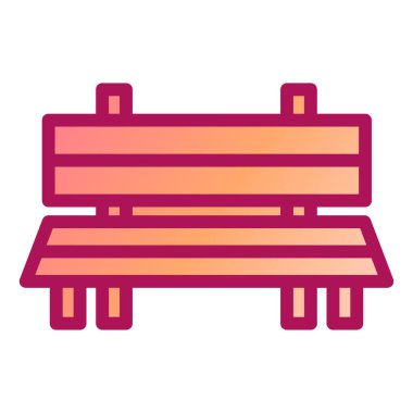 Yedek kulübesi Web simgesi basit illüstrasyon