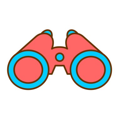 Dürbün. Web simgesi basit tasarım