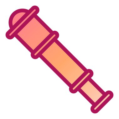 Modern teleskop simgesinin vektör çizimi