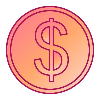 Dolar para işareti simgesi vektör illüstrasyon tasarımı