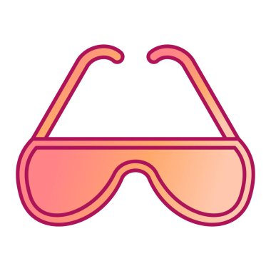 gözlük ikonu vektör illüstrasyonu