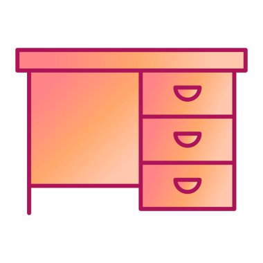 Kabine ikonu vektör illüstrasyonu