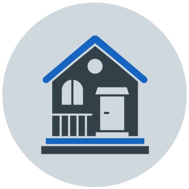 Ev. Web simgesi basit illüstrasyon