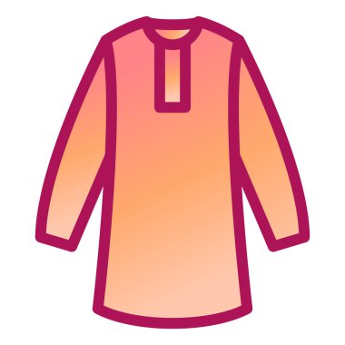 Bir kadın gömleğinin vektör çizimi