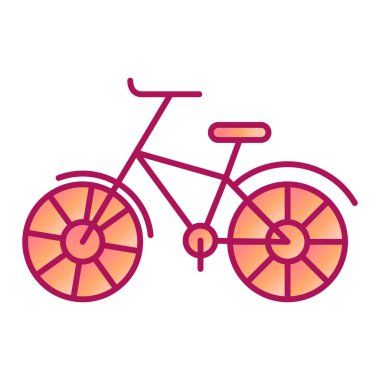 bisiklet ikonu vektör illüstrasyonu