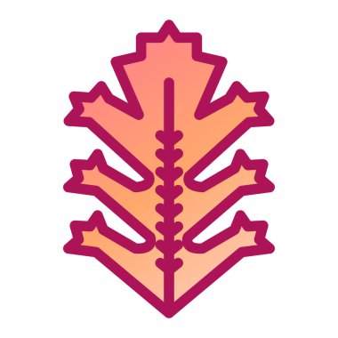 Bir ağaç simgesinin vektör illüstrasyonu