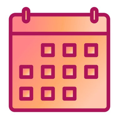 Takvim simgesi vektör illüstrasyonu