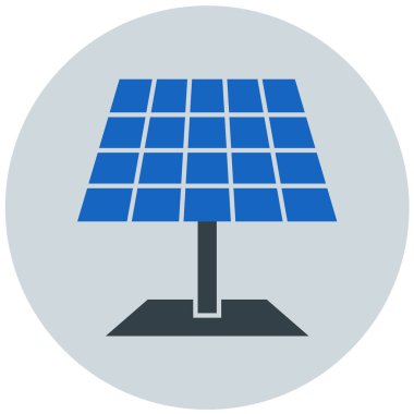 Güneş paneli. Basit resimleme