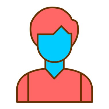 avatar. Web simgesi basit illüstrasyon