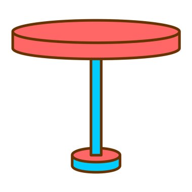 Masa lambası simge vektör çizim