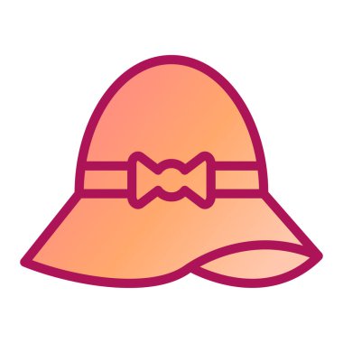 Şapka simgesi vektör illüstrasyonu