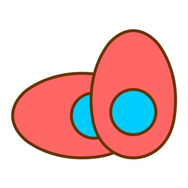 Yumurta. Web simgesi basit illüstrasyon