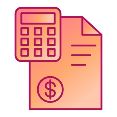 Para ve dolar vektör simgesine sahip hesap makinesi kolayca değiştirilebilir ya da düzenlenebilir