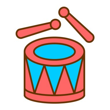 davul simgesi vektör illüstrasyonu