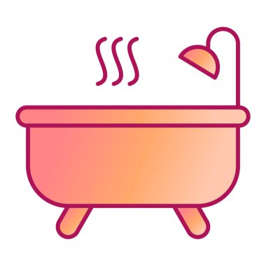 Su damlası ikon vektör illüstrasyon tasarımlı küvet