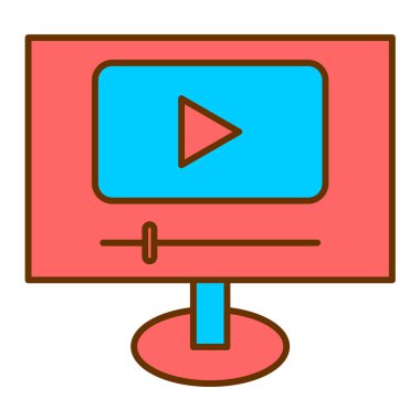 Lcd ekran vektör illüstrasyonu