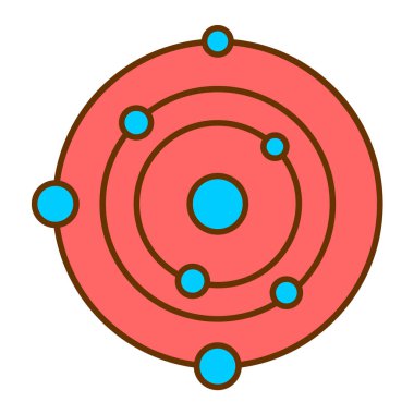 atom. Web simgesi basit tasarım