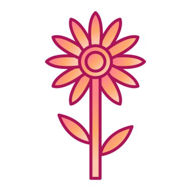 çiçek modern ikon vektör illüstrasyonu 
