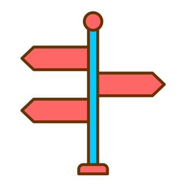 İşaret çubuğu simgesinin vektör illüstrasyonu