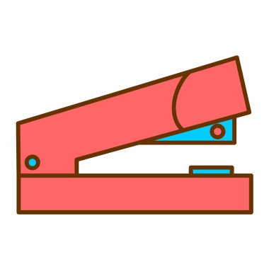 Zımba simgesi. Web için ahşap masa vektör simgelerinin düz çizimi