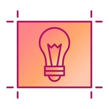 ampul simgesi vektör illüstrasyonu