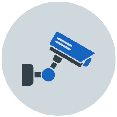 Güvenlik kamerası vektör simgesi