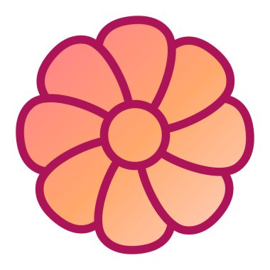 çiçek modern ikon vektör illüstrasyonu