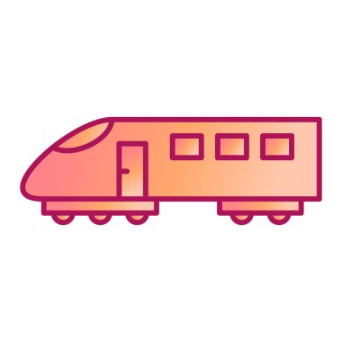 tren simgesi vektör illüstrasyonu