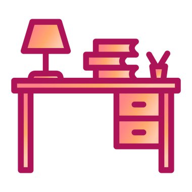masa lambası ikonu vektör illüstrasyon tasarımı