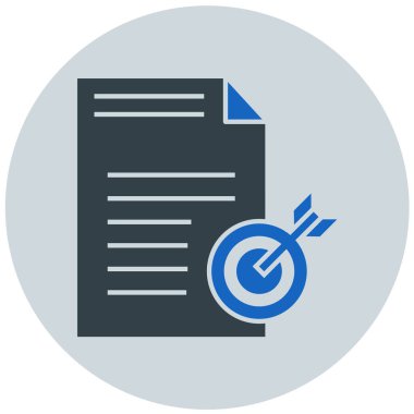 Belge. Web simgesi basit illüstrasyon