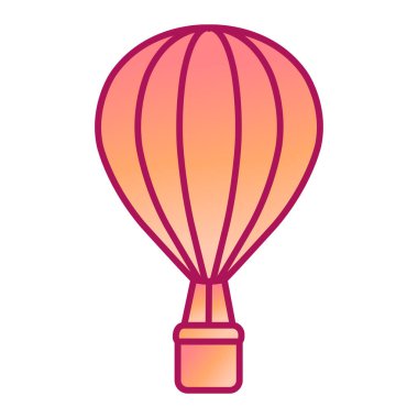 Sıcak hava balonu. Web simgesi