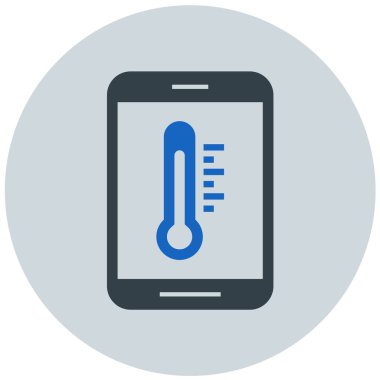 Sıcaklık. Web simgesi basit tasarım
