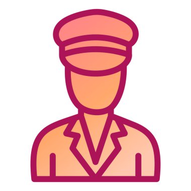 Adamım. Web simgesi basit illüstrasyon