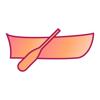 Bir tekne simgesinin vektör illüstrasyonu