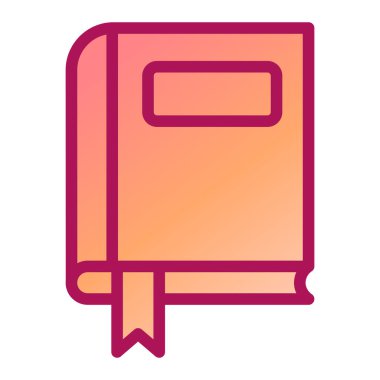 Kitap. Web simgesi basit illüstrasyon