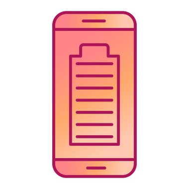 Cep telefonu simgesi, vektör illüstrasyonu